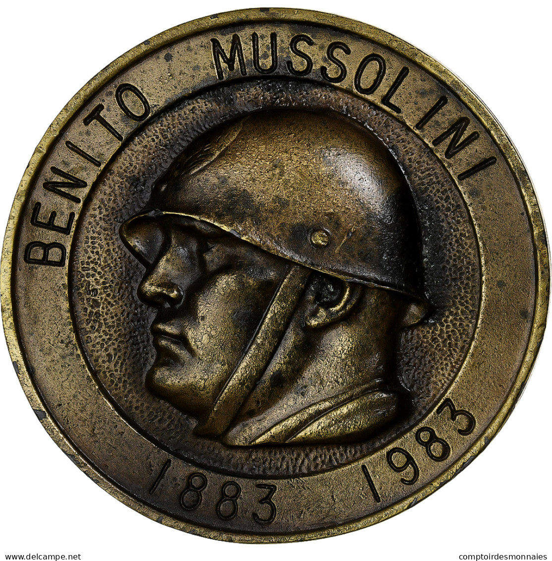 Italie, Médaille, Benito Mussolini, Primo Centenario Della Nascita, 1939-1945 - Other & Unclassified