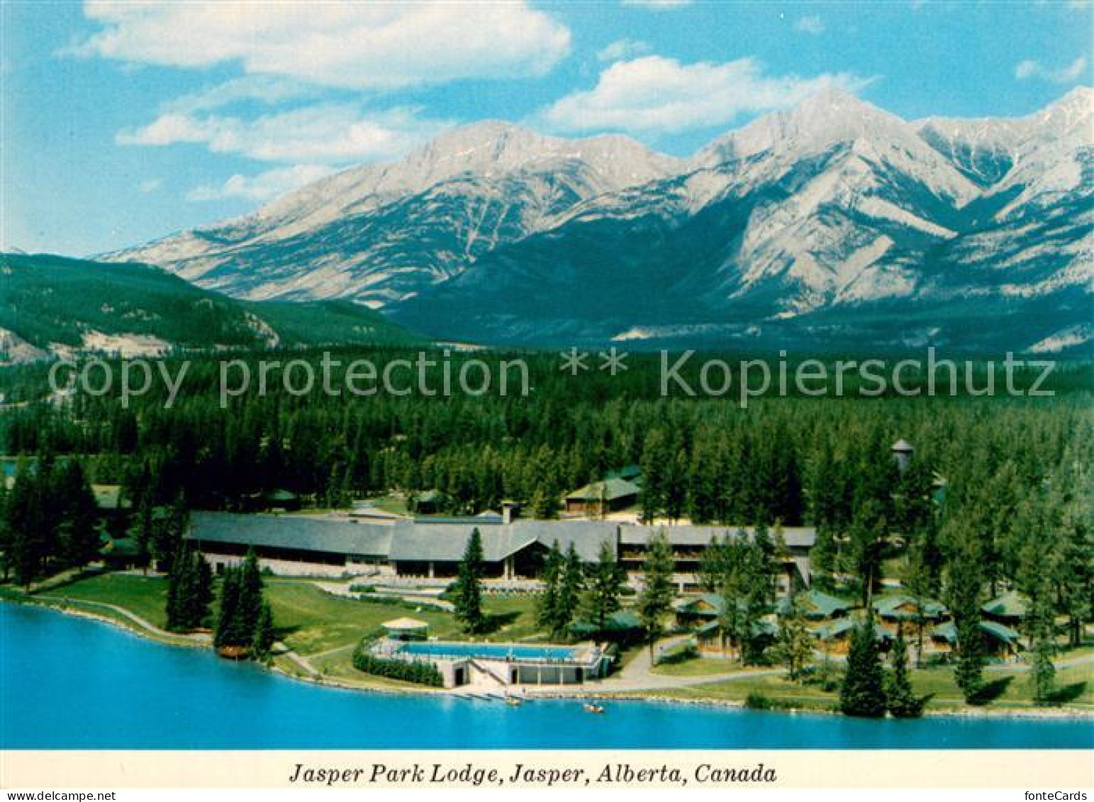 73732213 Jasper Alberta Fliegeraufnahme Jasper Park Lodge Jasper Alberta - Unclassified