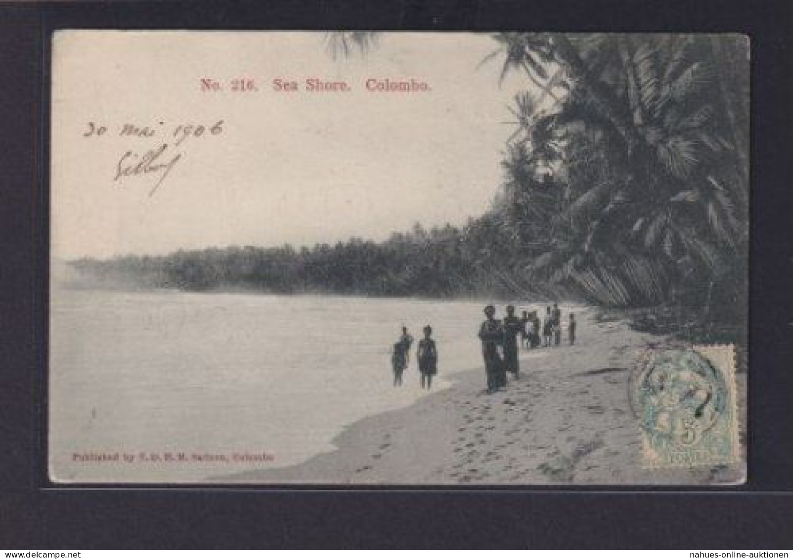 Ansichtskarte Colombo Sri Lanka Indischer Ozean Sea Shore Geschichte Ceylon - Autres & Non Classés