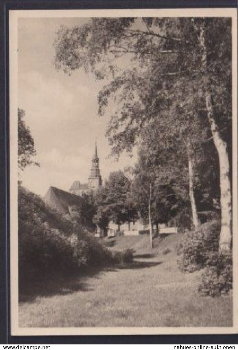 Ansichtskarte Tangermünde Sachsen Anhalt Am Burgwall Kirche Religion Glaube - Autres & Non Classés