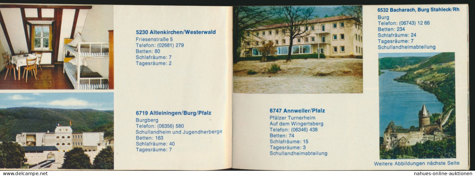 Broschüre Heft DJH Jugendherbergen I.Rheinland Pfalz Mit Bildern U Informationen - Non Classés