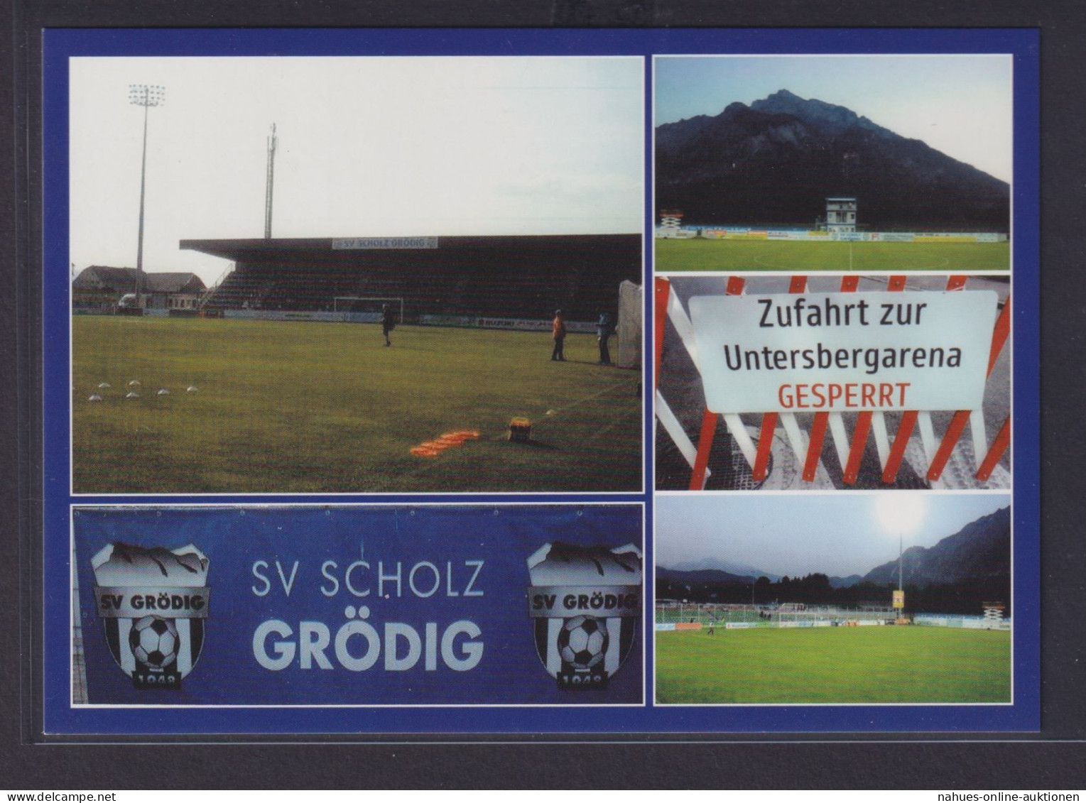 Ansichtskarte Fußballstadion Grödig Österreich Untersberg Arena - Sonstige & Ohne Zuordnung
