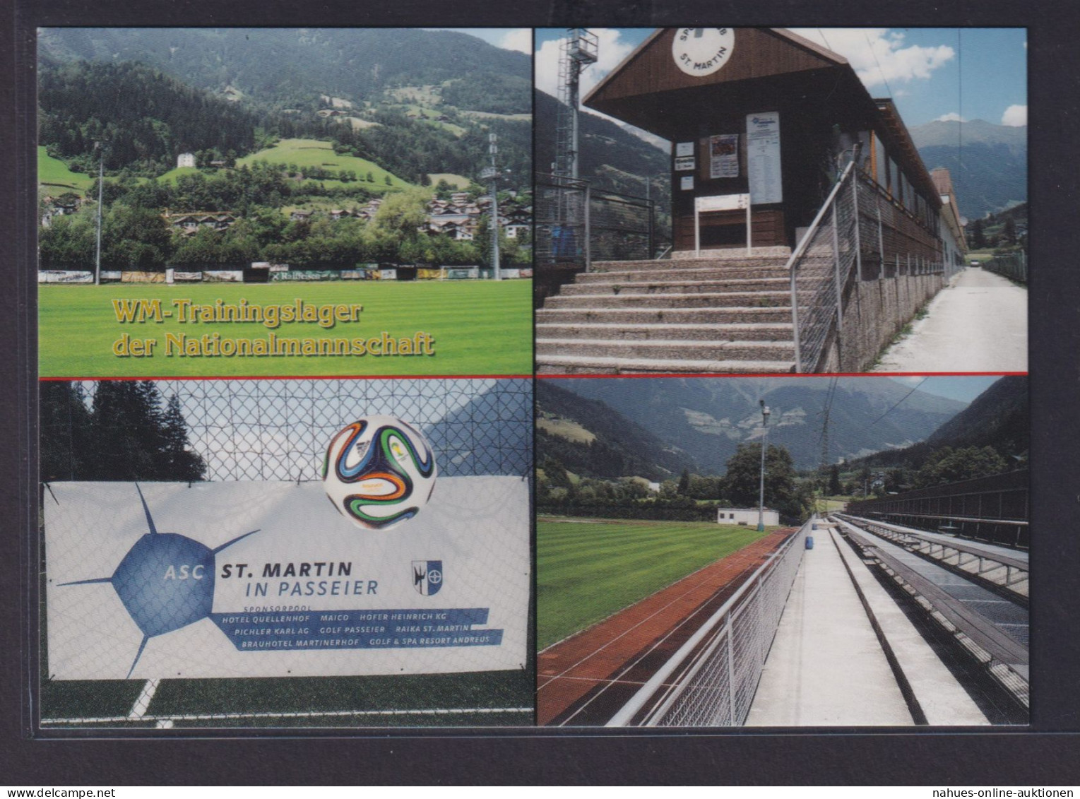 Ansichtskarte Fußballstadion St. Martin Italien Südtirol - Autres & Non Classés