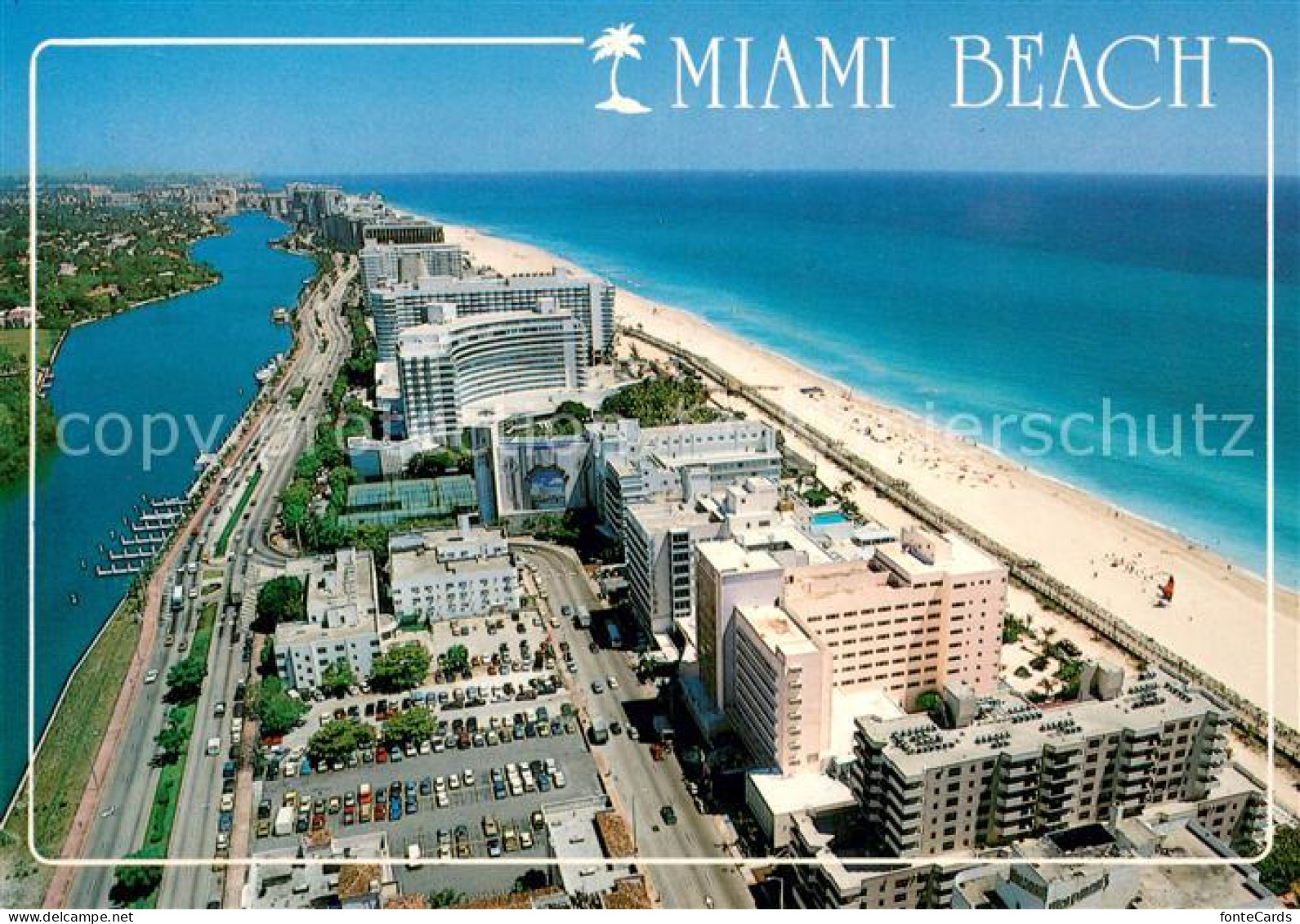 73731655 Miami_Beach Fliegeraufnahme Panorama  - Andere & Zonder Classificatie