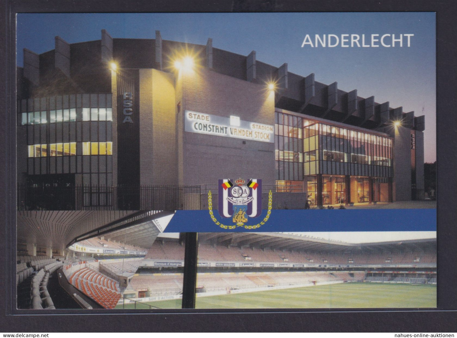 Ansichtskarte Fußballstadion Anderlecht Belgien Constant Vanden Stock Stadion - Altri & Non Classificati