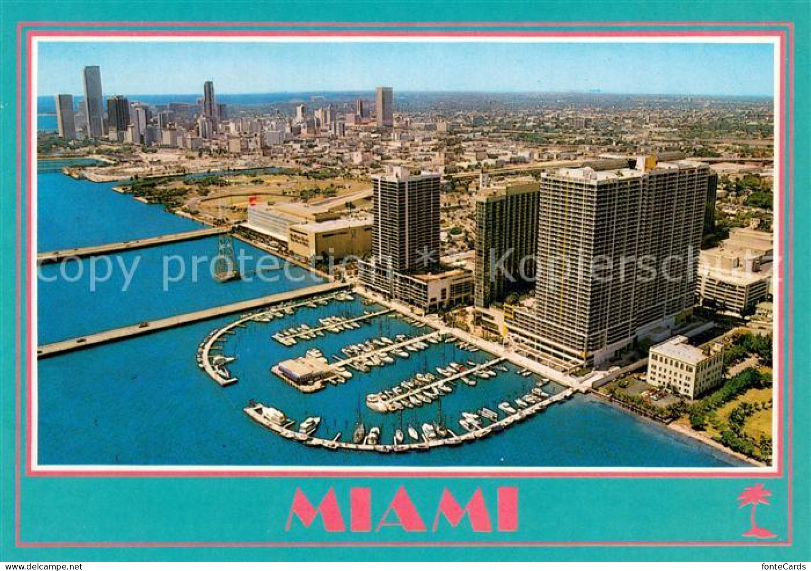 73731654 Miami_Florida Fliegeraufnahme Marriott On Biscayne Bay - Andere & Zonder Classificatie