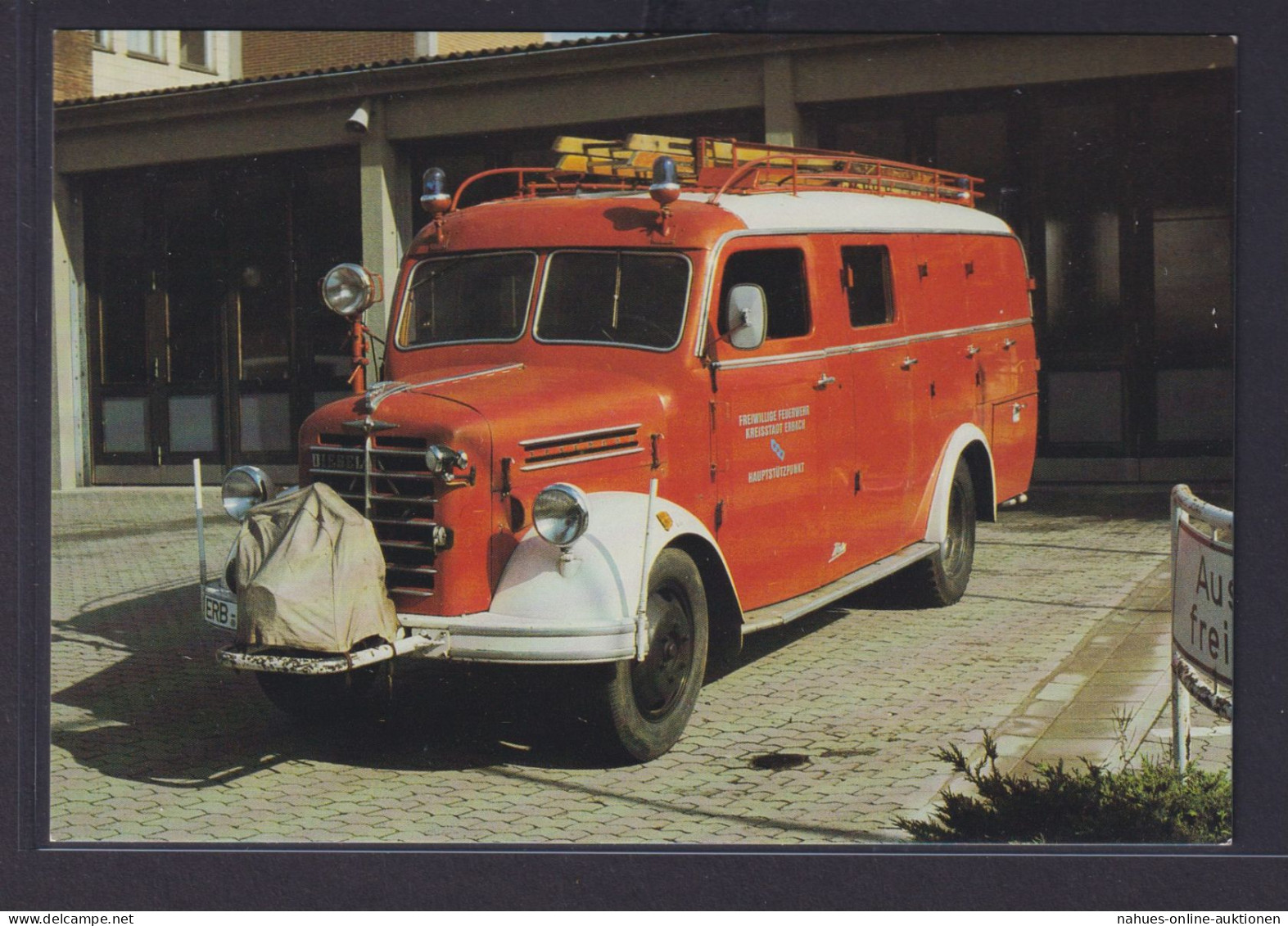 Ansichtskarte Löschgruppenfahrzeug Borgward B 2500 Freiwillige Feuerwehr - Other & Unclassified