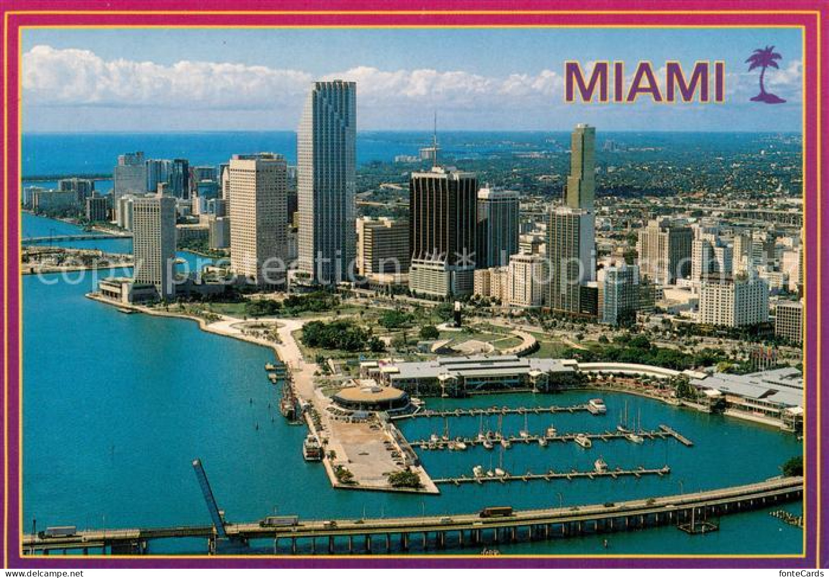 73731651 Miami_Florida Fliegeraufnahme City And Bayside Market Place - Sonstige & Ohne Zuordnung