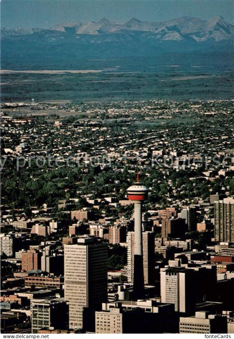 73731451 Calgary Calgary Tower Canadian Rockies Aerial View Calgary - Non Classés