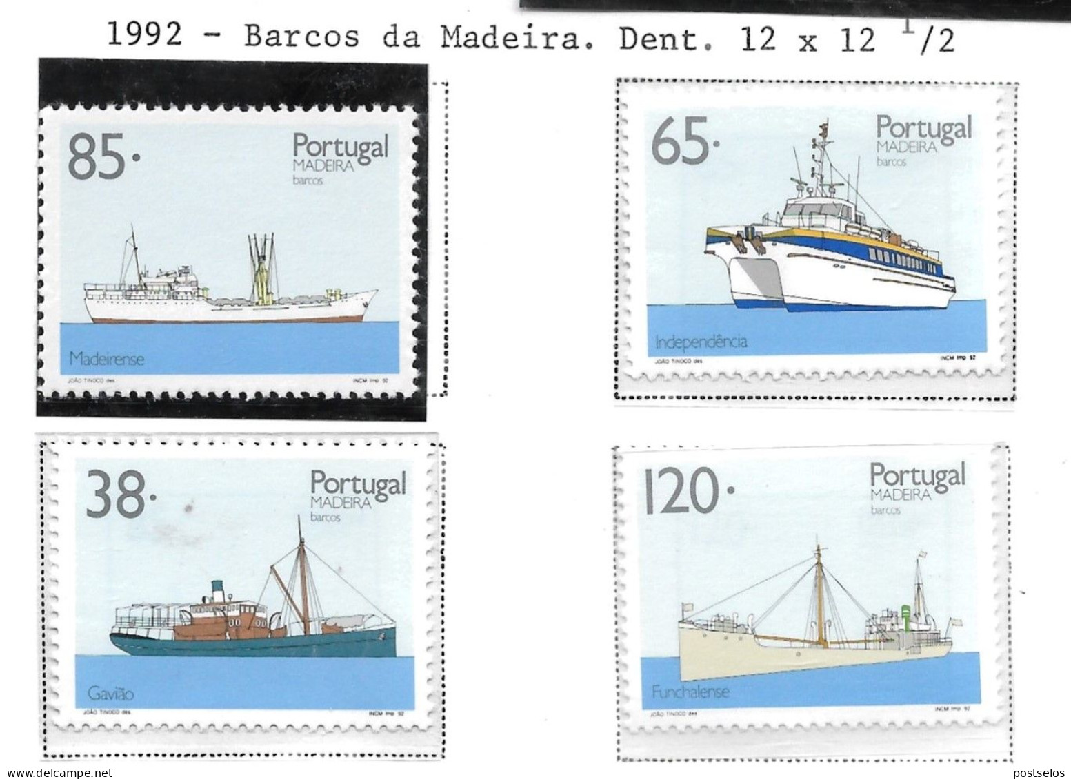 Barcos Madeira - Unused Stamps