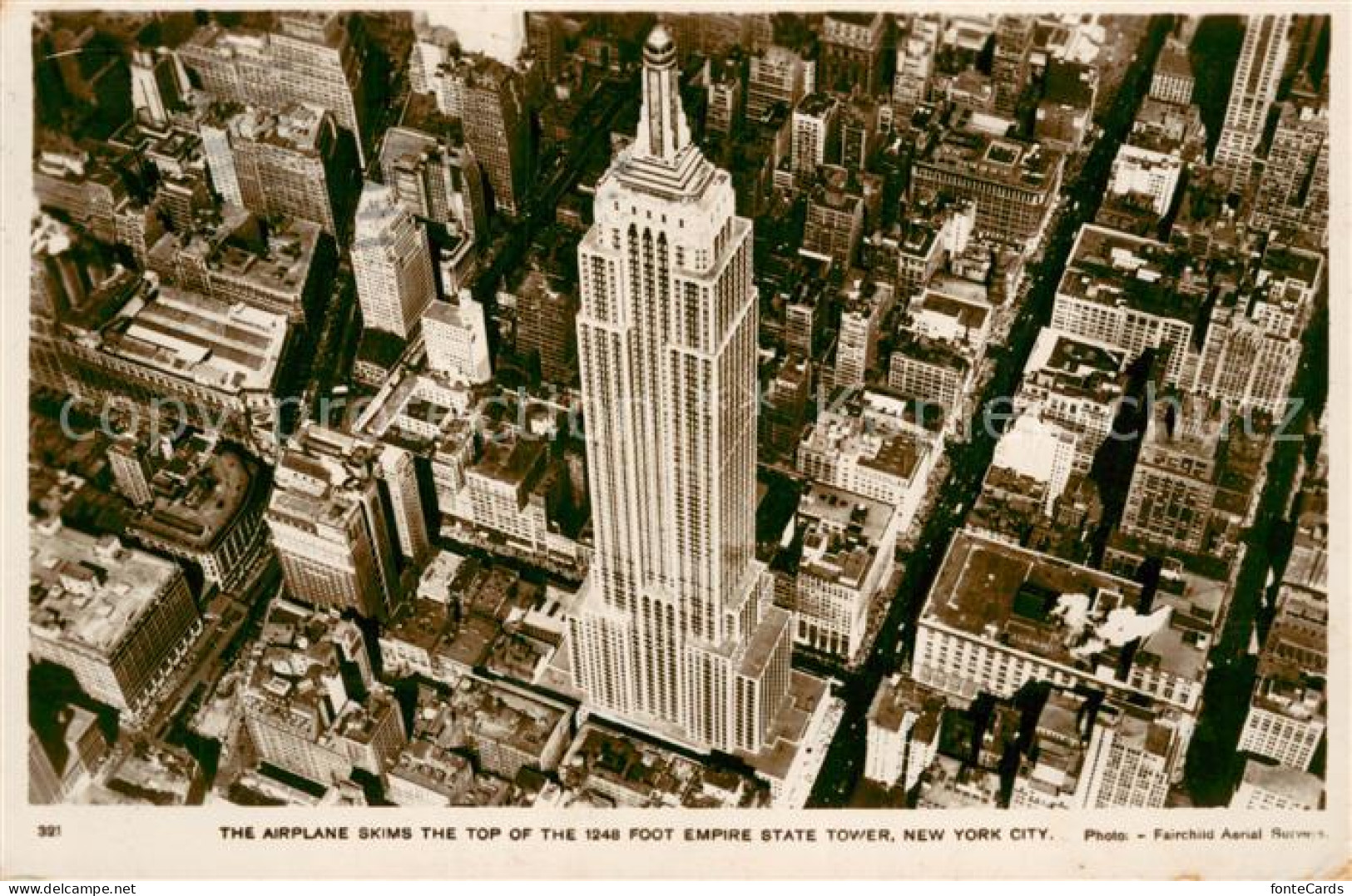 73713218 New_York_City Empire State Tower Aerial View - Autres & Non Classés
