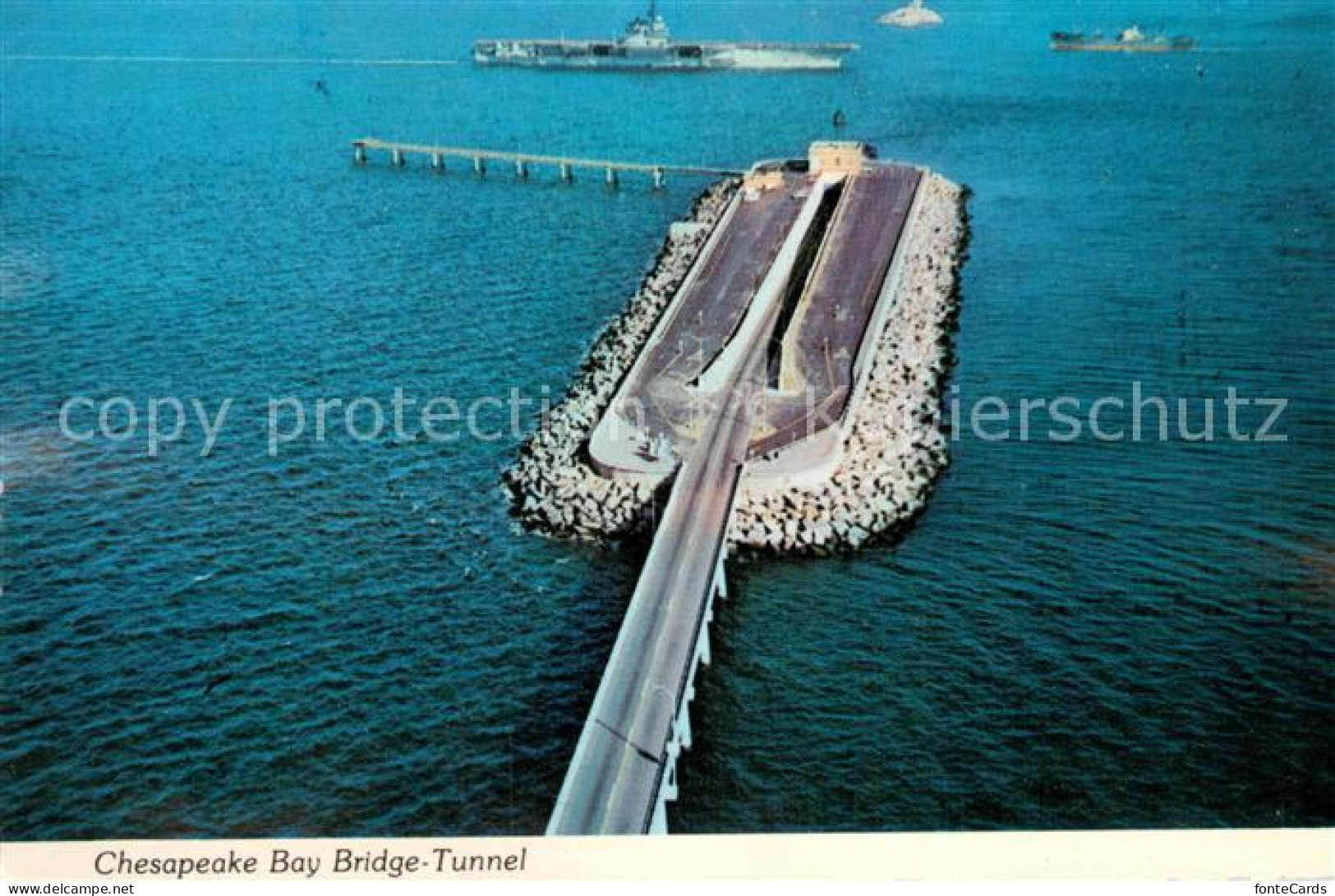 73713165 Virginia_Beach Chesapeake Bay Bridge Tunnel Aerial View - Otros & Sin Clasificación