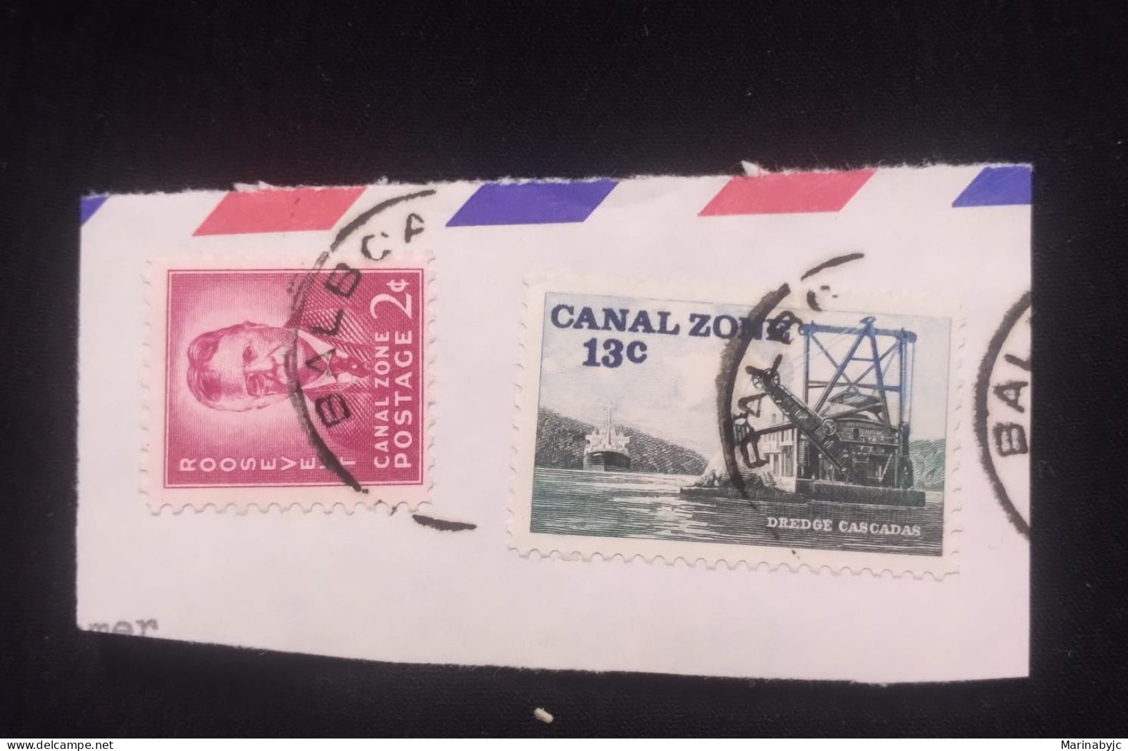 C) 1976 PANAMA AIR COVER WITH DOUBLE STAMP FROM THE CANAL ZONE. MINT - Panama