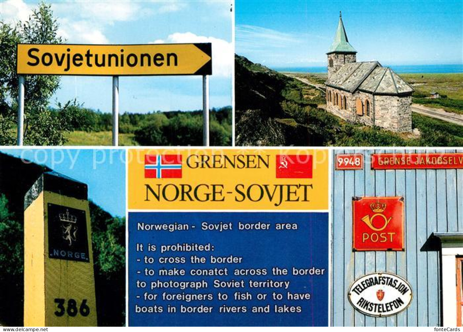 73207021 Norwegen Norge Grensen Kirche Post Norwegen Norge - Norway