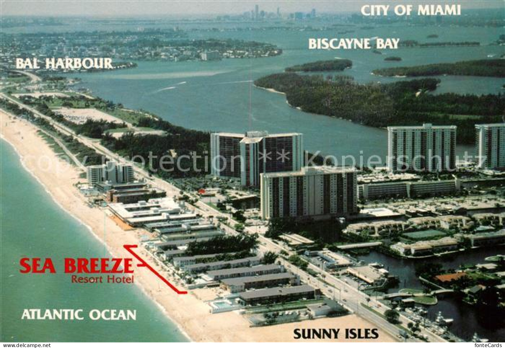73173907 Miami_Beach Sea Breeze Hotel Bal Harbour Fliegeraufnahme - Andere & Zonder Classificatie