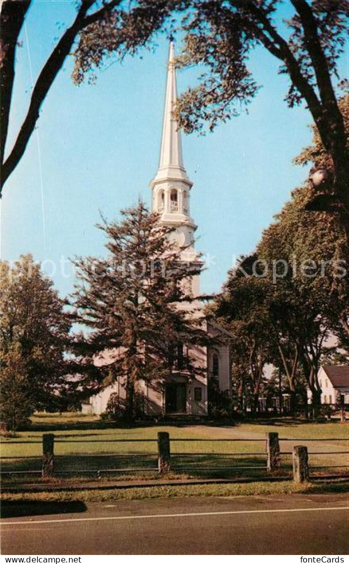 73123711 Cape Cod Mass. Church And Village Green Cape Cod Mass. - Other & Unclassified