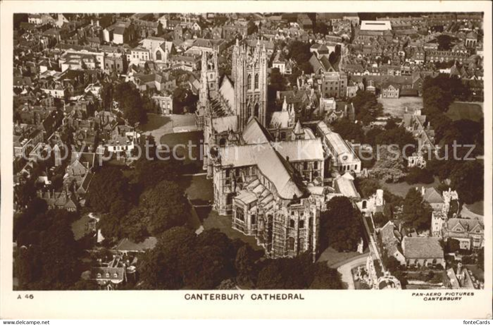 71901664 Canterbury Kent Fliegeraufnahme Cathedral  - Andere & Zonder Classificatie