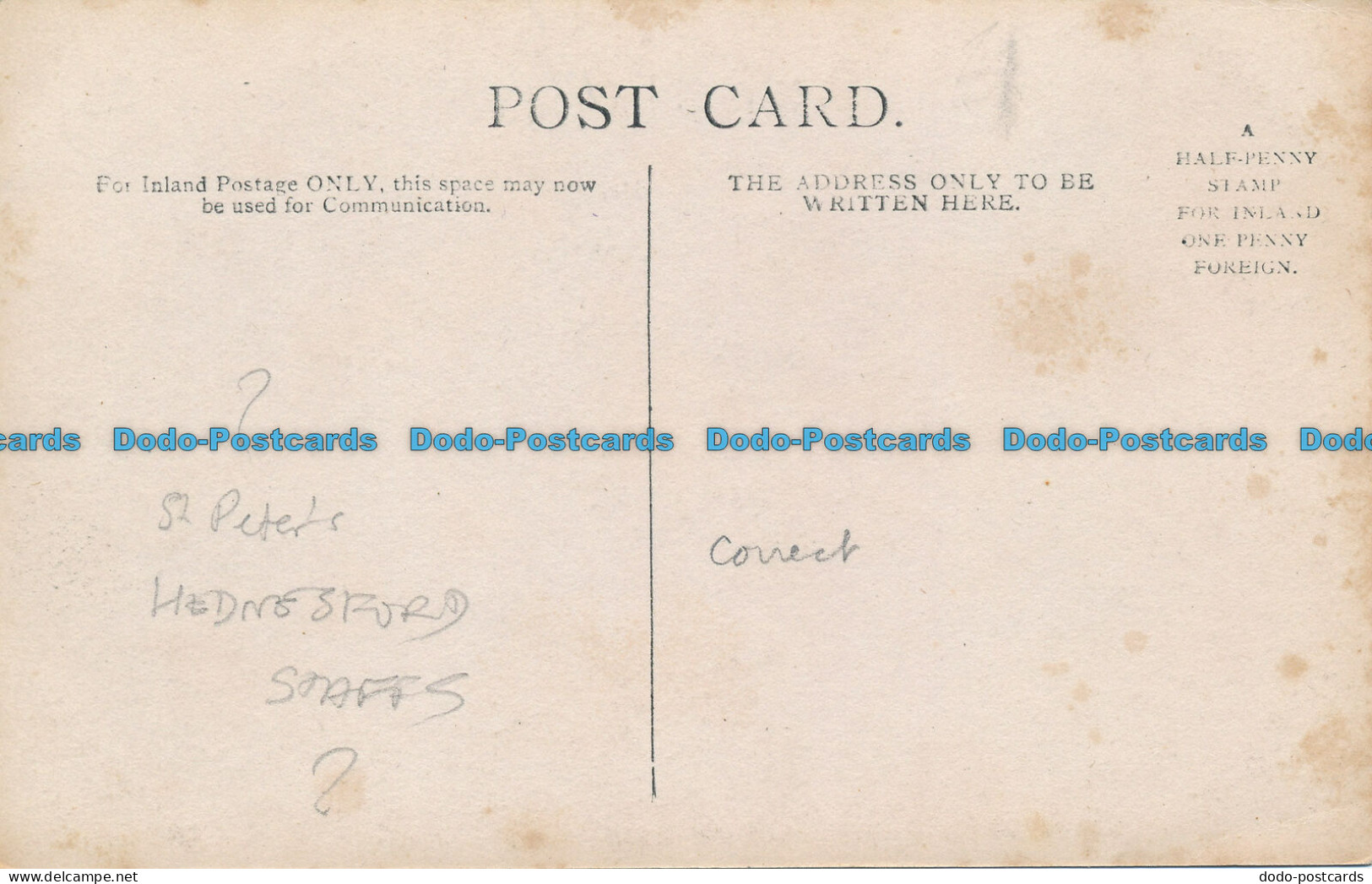 R037422 Old Postcard. Church - Welt