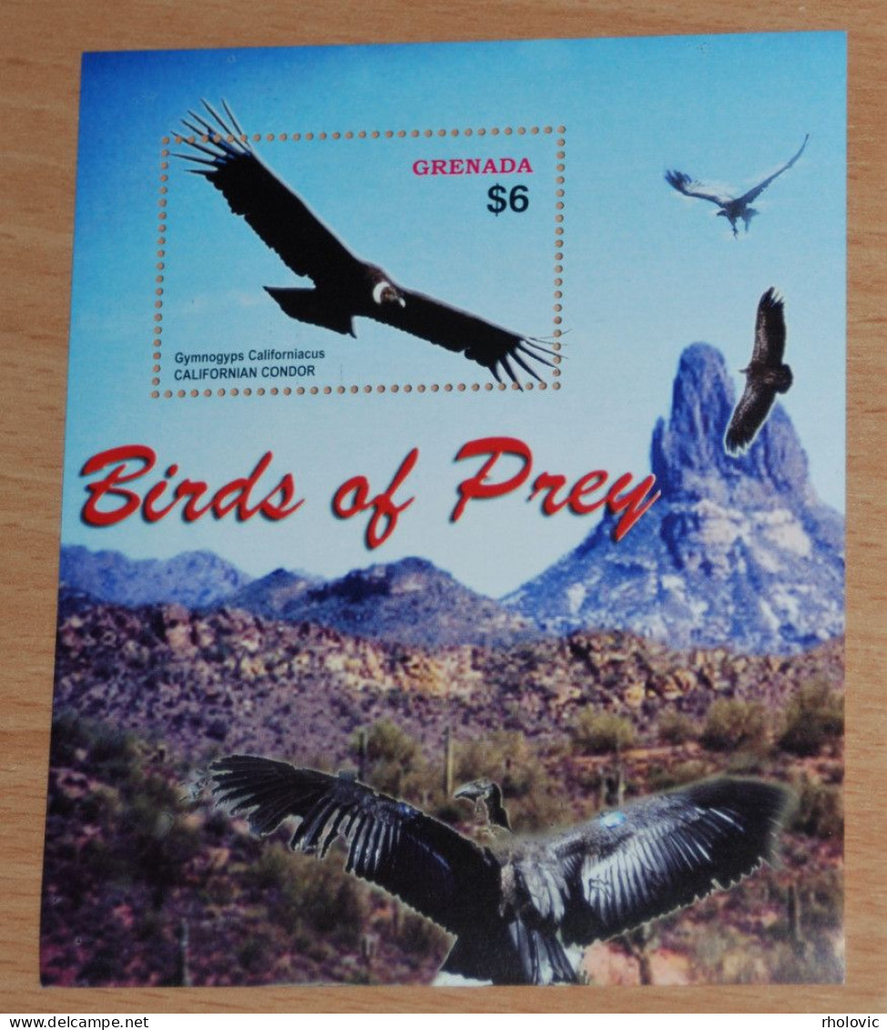 GRENADA 2005, Birds Of Prey, Animals, Fauna, Souvenir Sheet, MNH** - Águilas & Aves De Presa