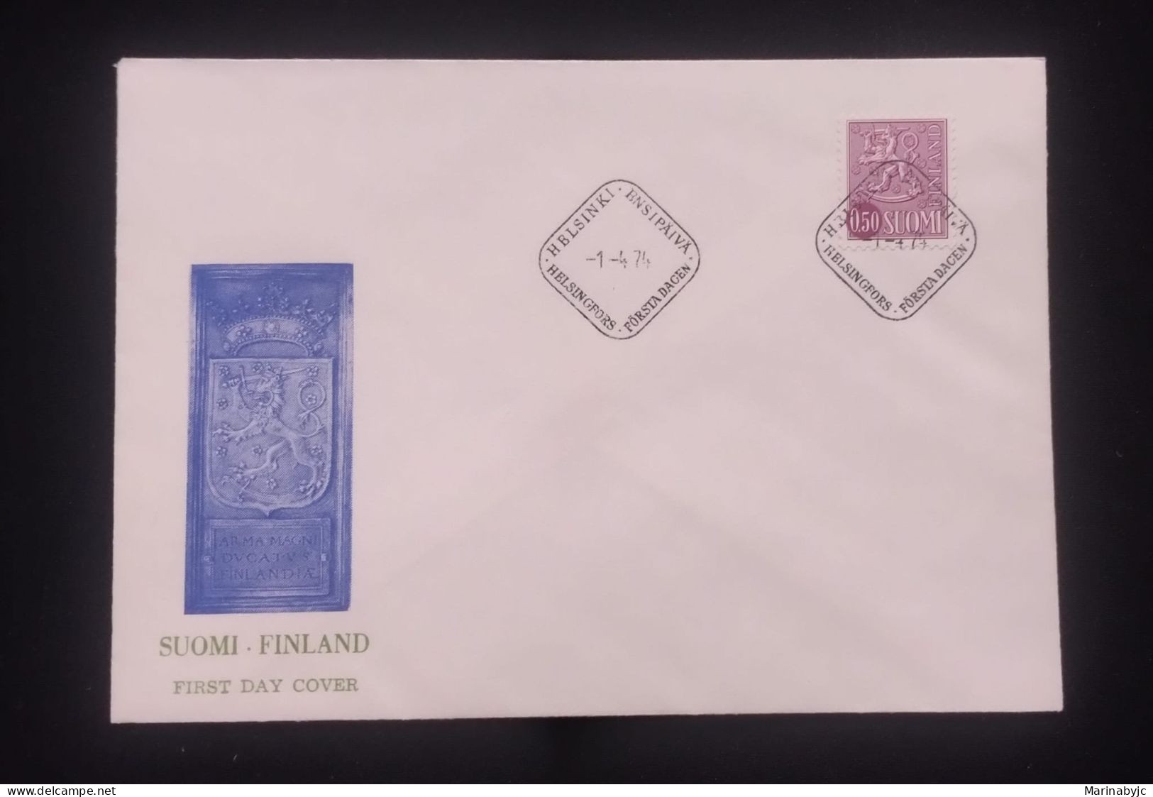 C) 1974, FINLAND, FDC OFFICIAL STAMP. XF - Other & Unclassified