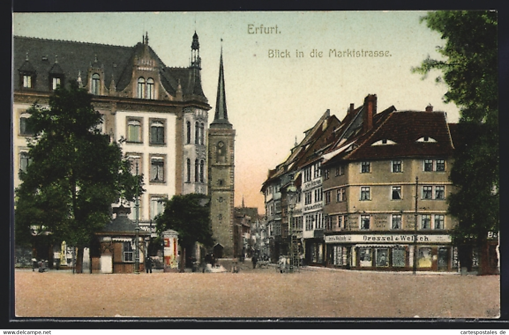 AK Erfurt, Blick In Die Marktstrasse  - Erfurt