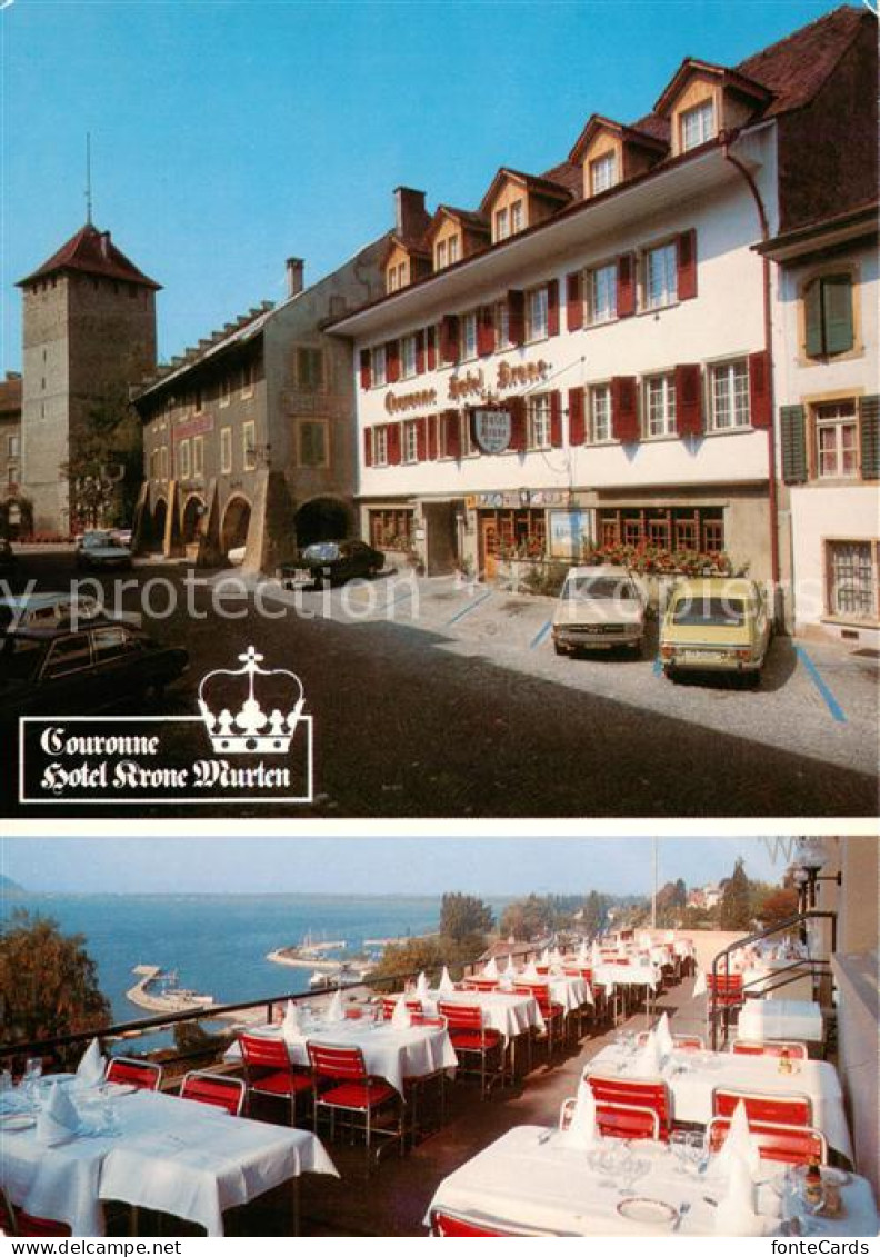 13864116 Murten Morat FR Couronne Hotel Krone Terrasse  - Other & Unclassified