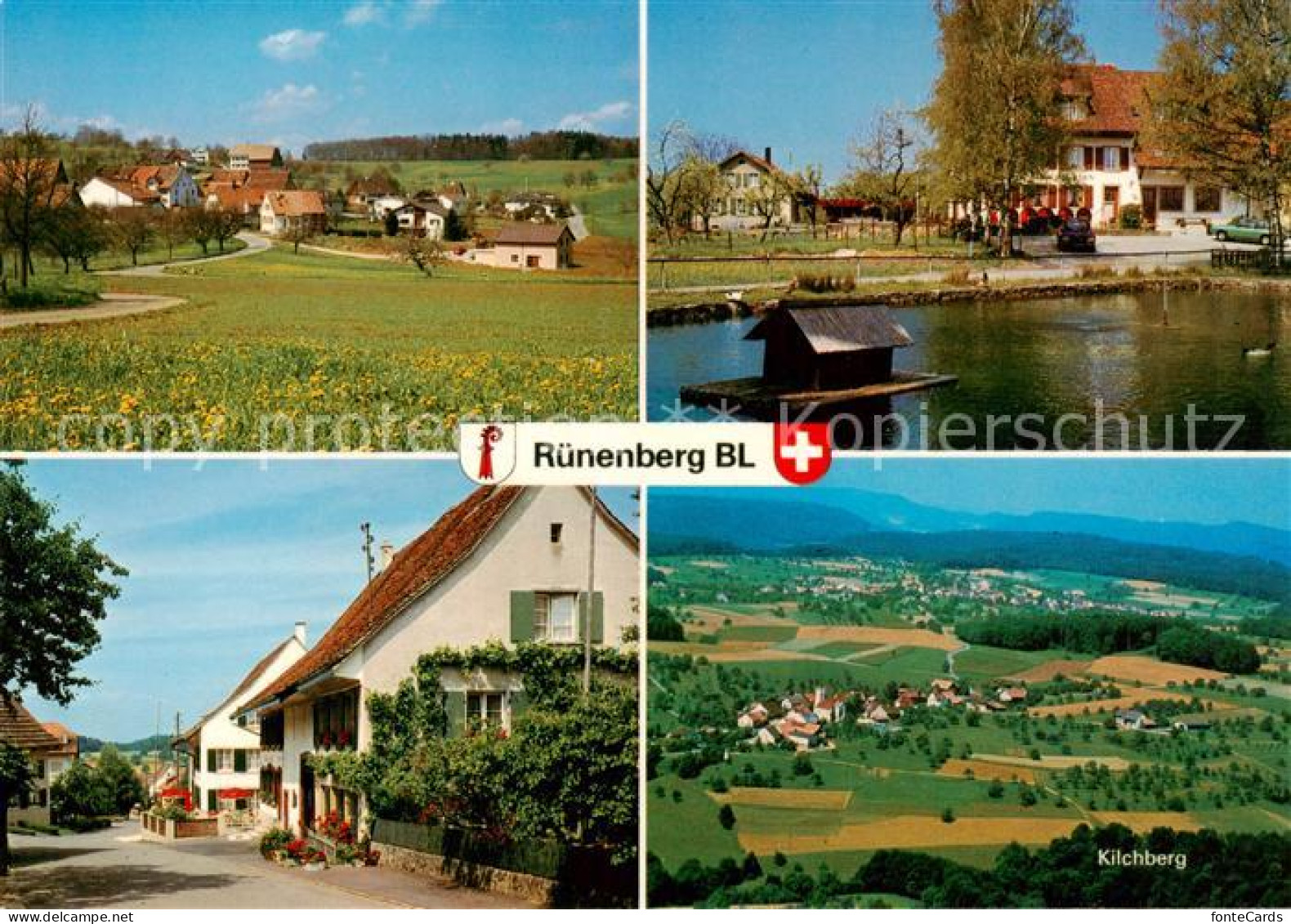 13863966 Ruenenberg BL Panorama Ortspartie Gasthaus Kilchberg  - Sonstige & Ohne Zuordnung