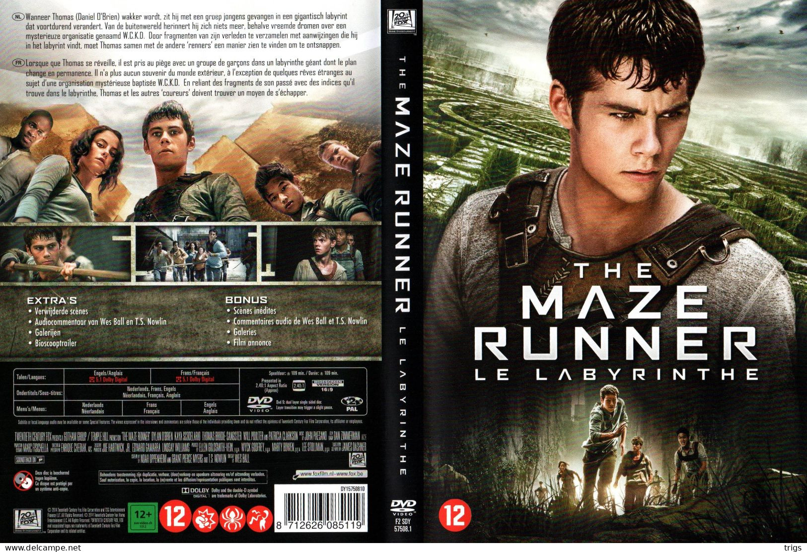 DVD - The Maze Runner - Ciencia Ficción Y Fantasía