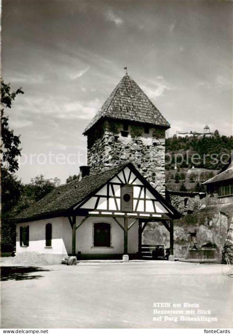 13817086 Stein Rhein SH Hexenturm Mit Blick Auf Burg Hohenklingen  - Autres & Non Classés
