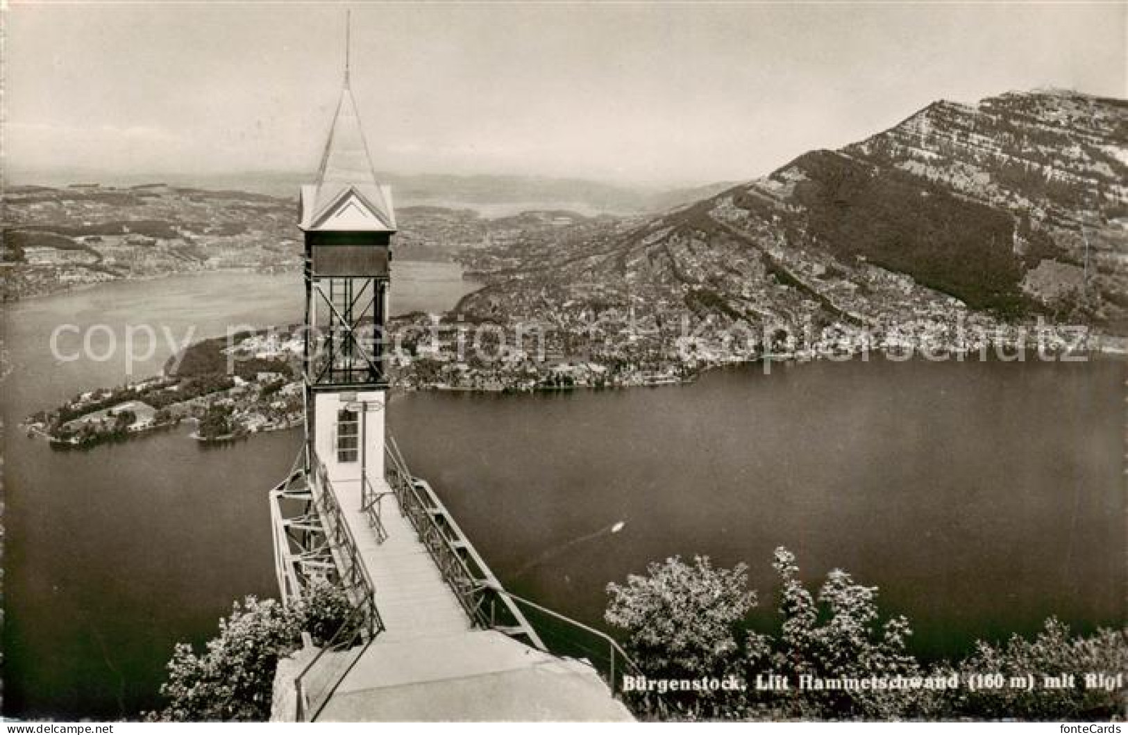 13816396 Buergenstock Lift Hammetschwand Panorama Vierwaldstaettersee Buergensto - Andere & Zonder Classificatie