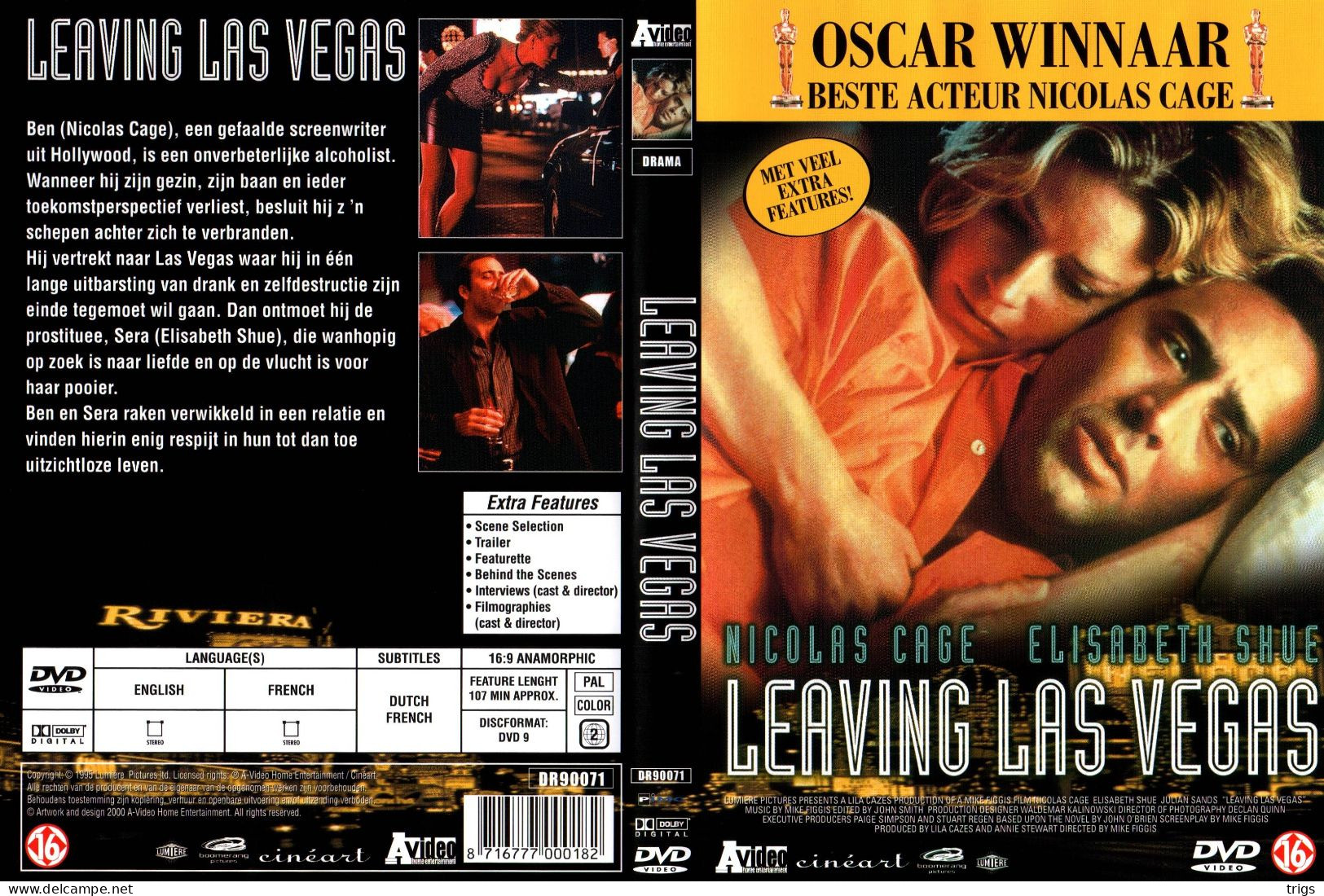 DVD -  Leaving Las Vegas - Drama