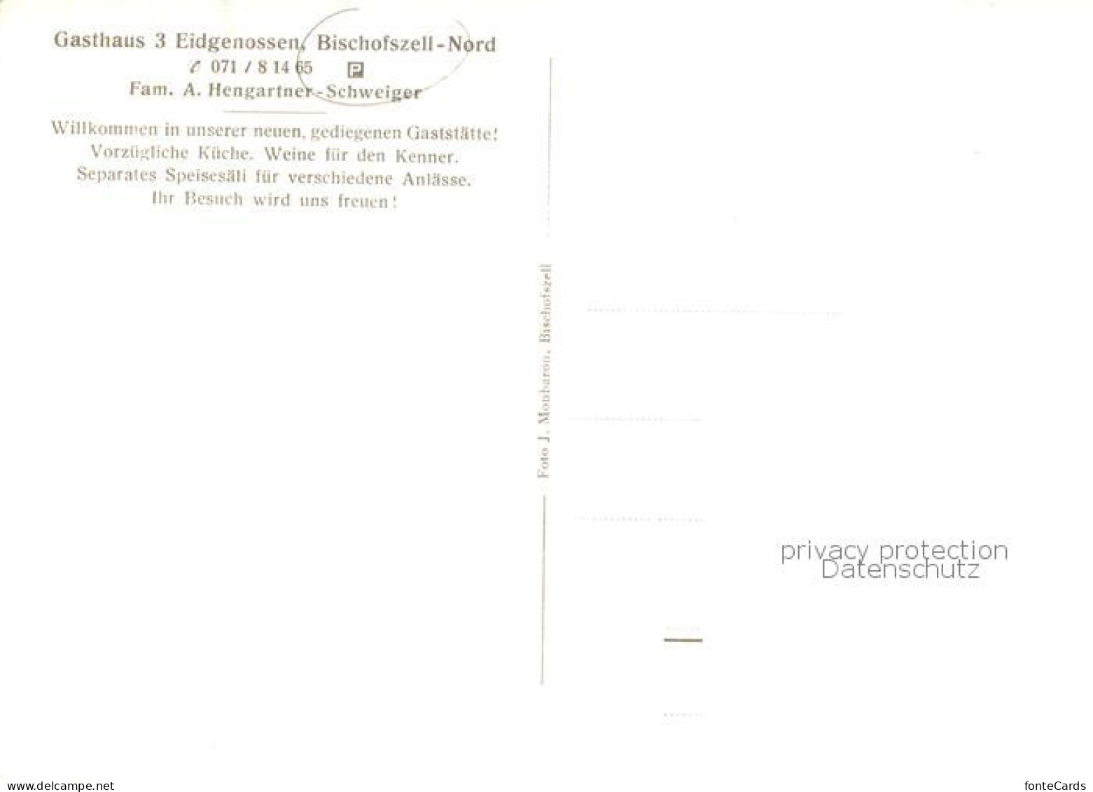 13803046 Bischofszell TG Gasthaus 3 Eidgenossen Restaurant  - Other & Unclassified