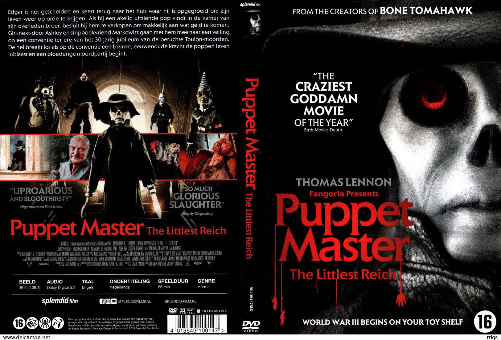 DVD -  Puppet Master: The Littlest Reich - Horreur