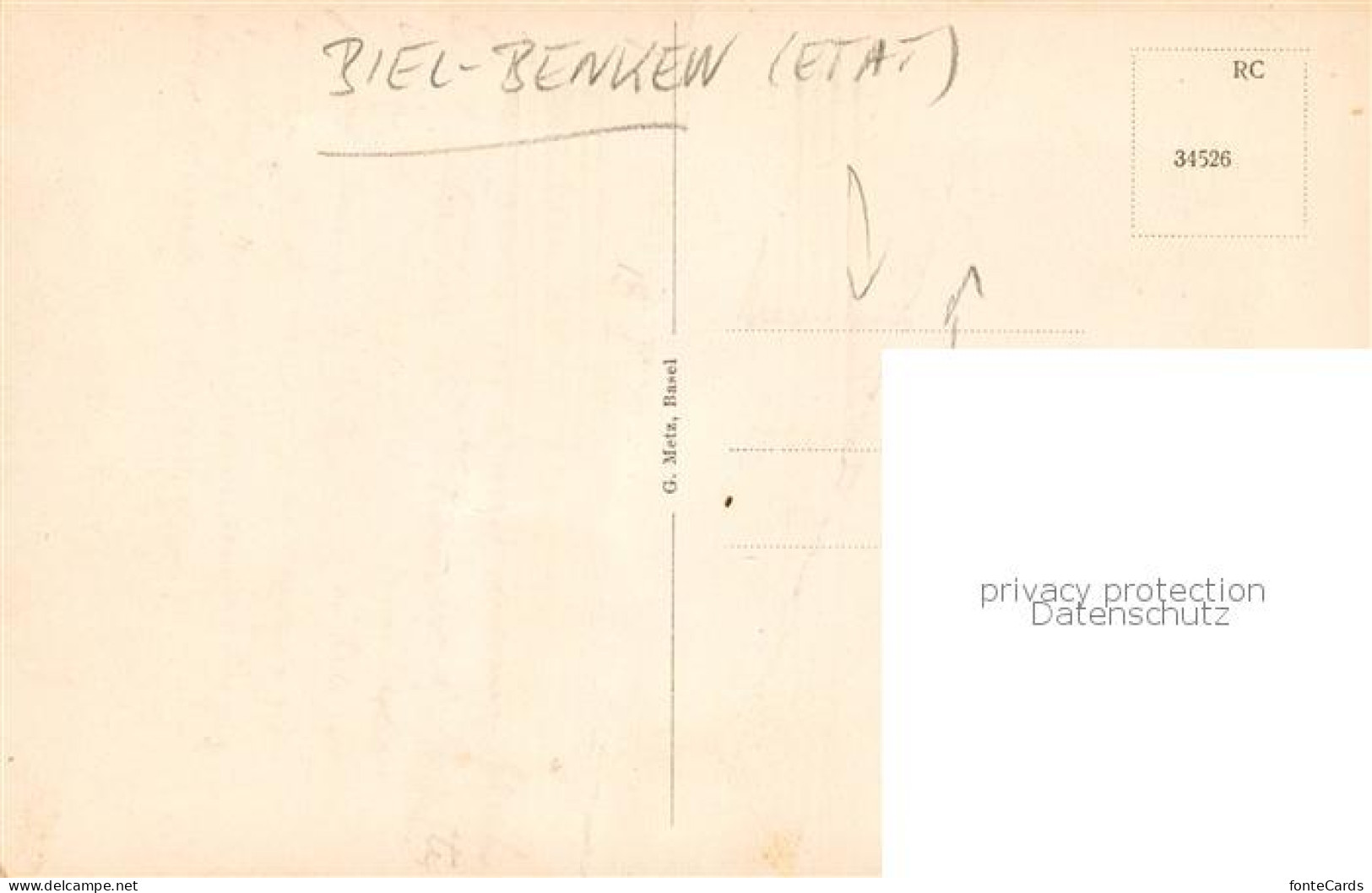 13795056 Biel-Benken BL Karte V. Oben Umgebung Blauen-Bruderholz-Basel  - Andere & Zonder Classificatie