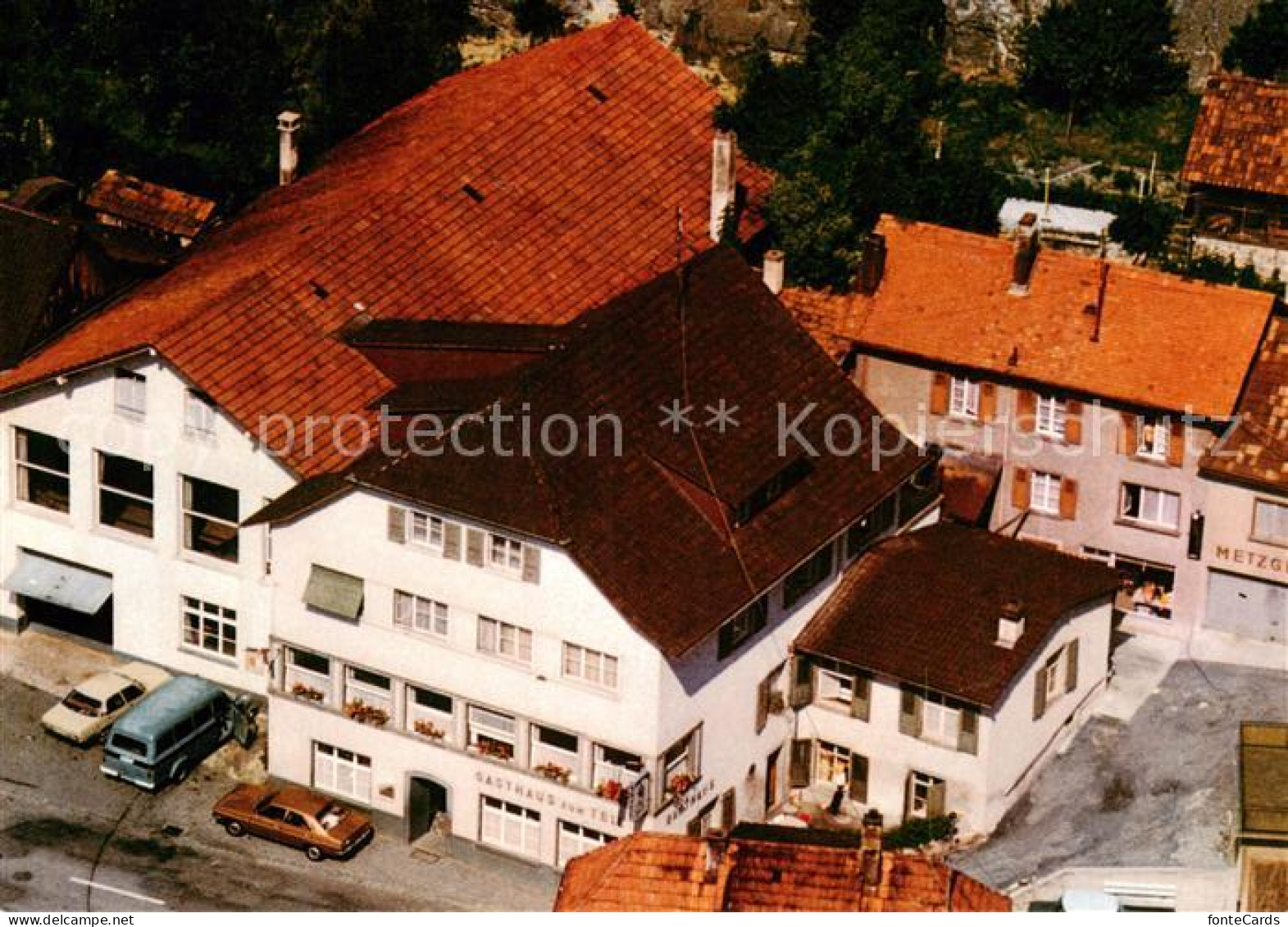 13793236 Kleinluetzel Hotel Tell Fliegeraufnahme Kleinluetzel - Andere & Zonder Classificatie