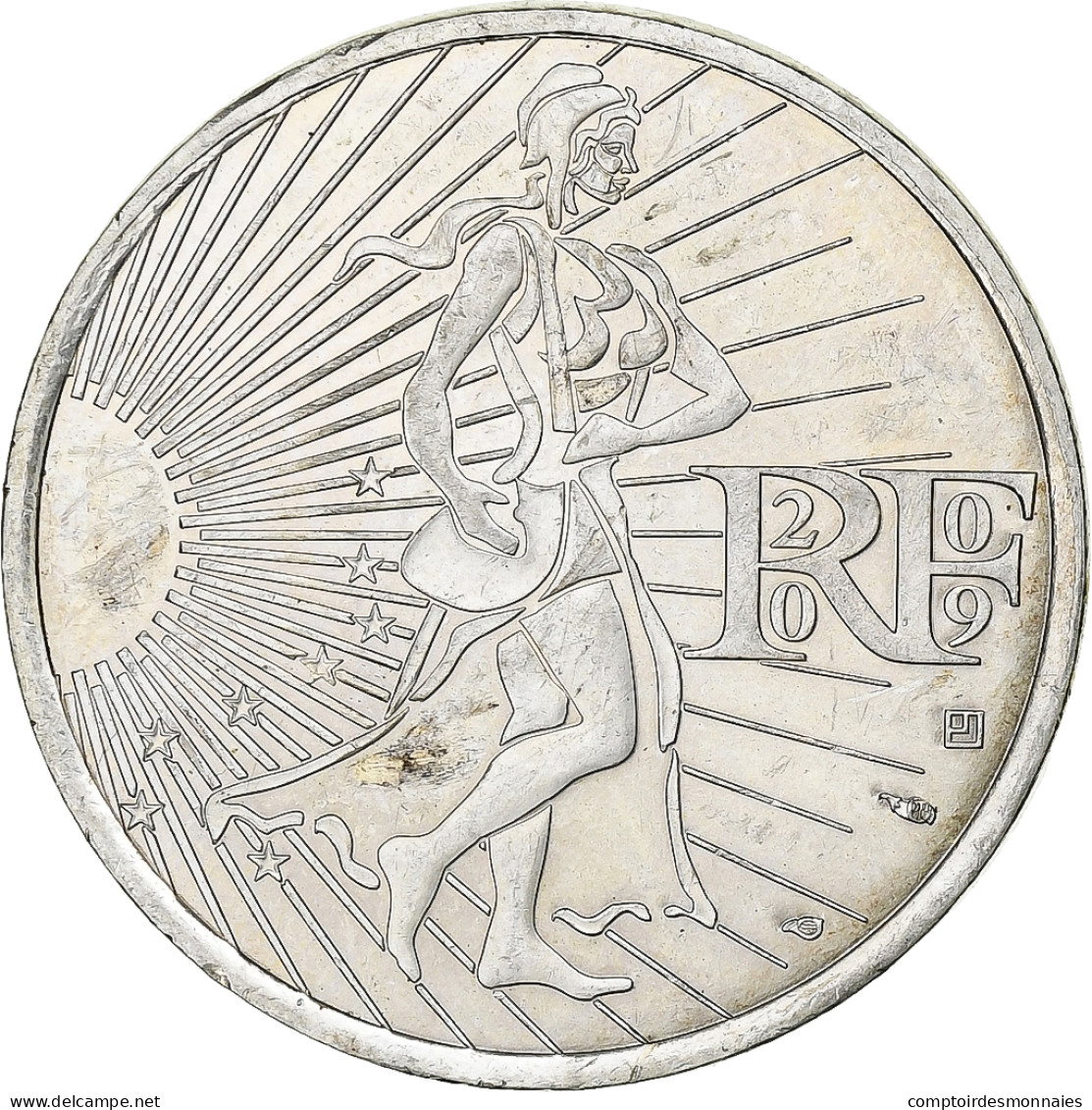 France, 10 Euro, Semeuse, 2009, Argent, SPL - France