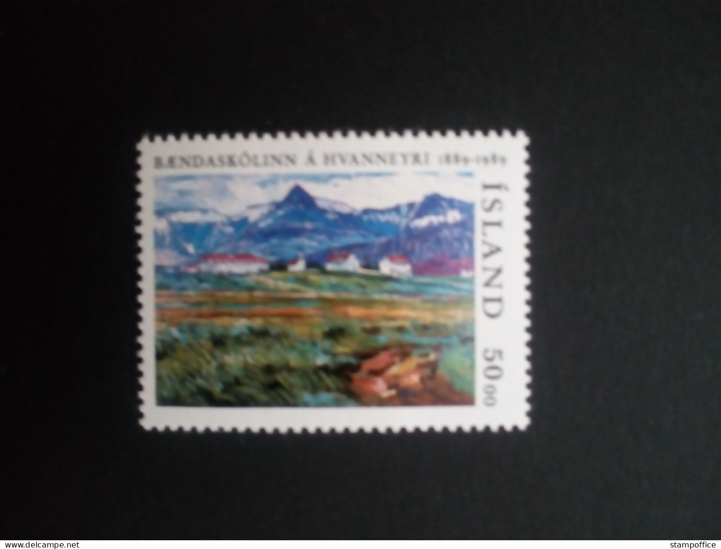 ISLAND MI-NR. 706 POSTFRISCH(MINT) 100 JAHRE LANDWIRTSCHAFTSSCHULE HVANNEYRI 1989 - Ongebruikt