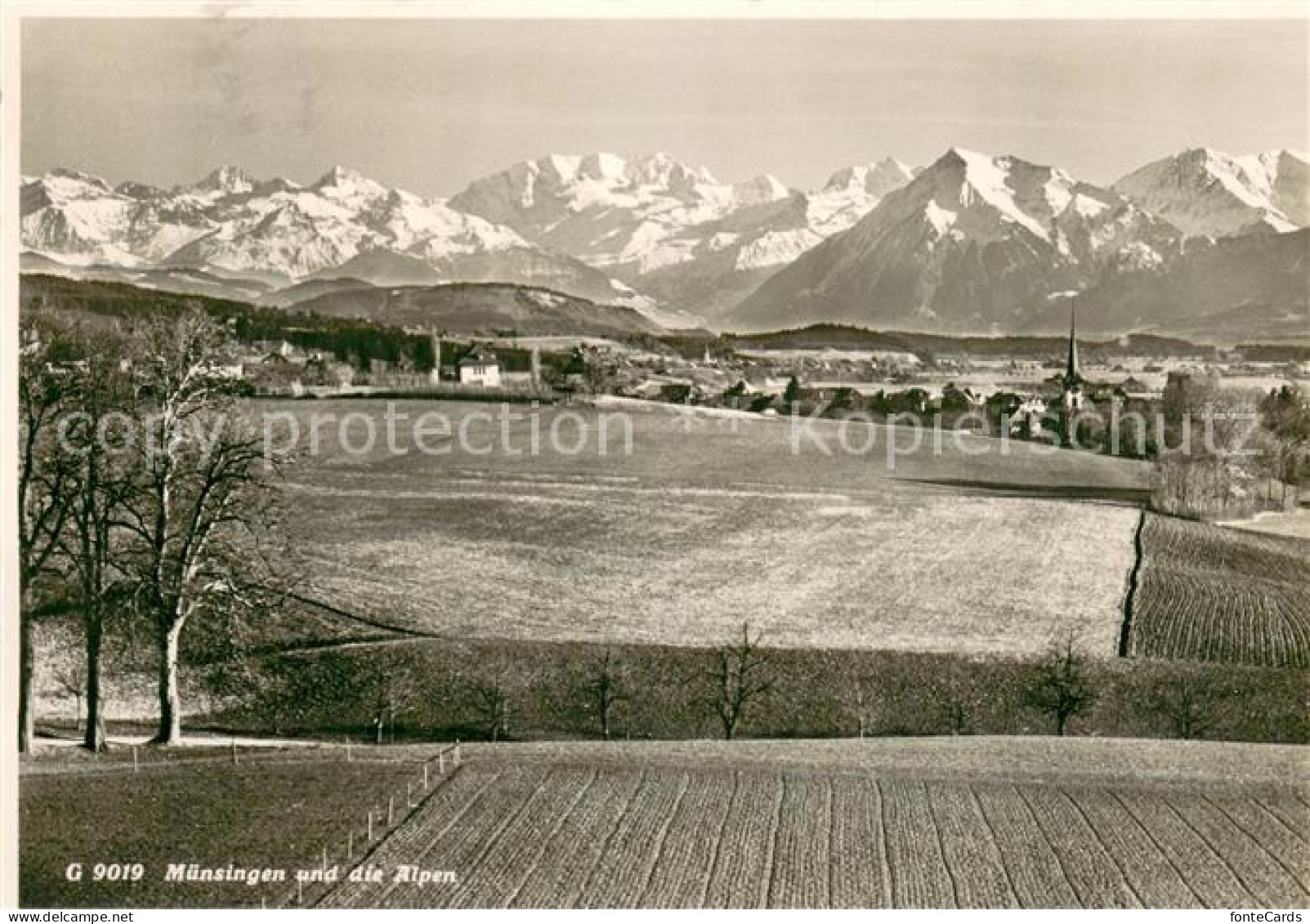 13749616 Muensingen Konolfingen BE Panorama Mit Den Alpen  - Otros & Sin Clasificación