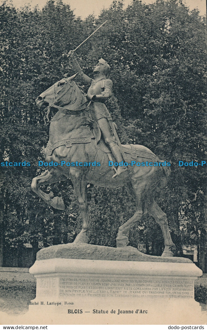 R038925 Blois. Statue De Jeanne D Arc. H. Larippe. B. Hopkins - World