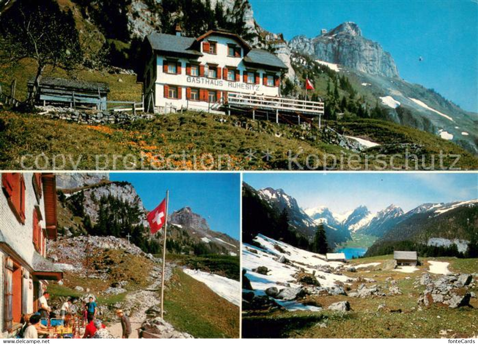 13745336 Bruelisau IR Gasthaus Ruhsitz Am Weg Zum Hohen Kasten Panorama  - Sonstige & Ohne Zuordnung