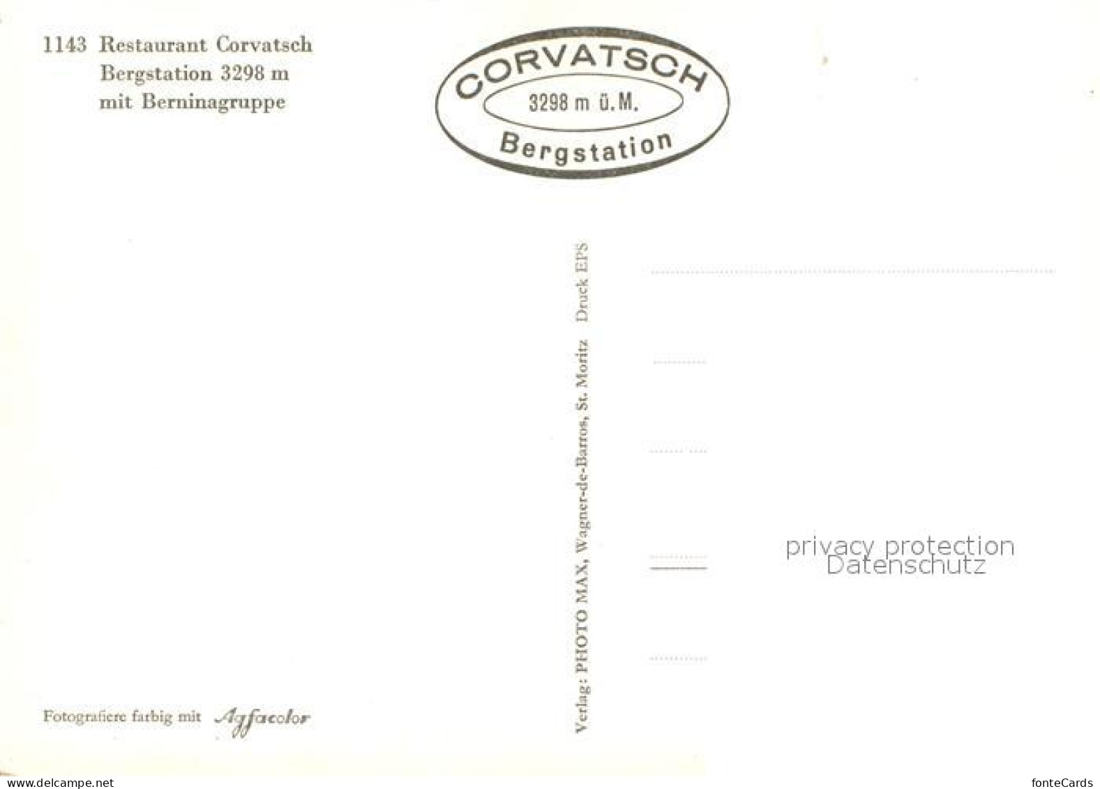 13742866 Corvatsch Silvaplana GR Bergrestaurant Corvatsch Bergstation Mit Bernin - Other & Unclassified