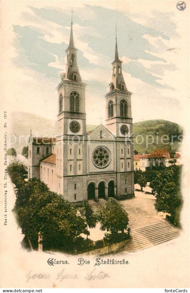 13740216 Glarus GL Stadtkirche Glarus GL - Other & Unclassified
