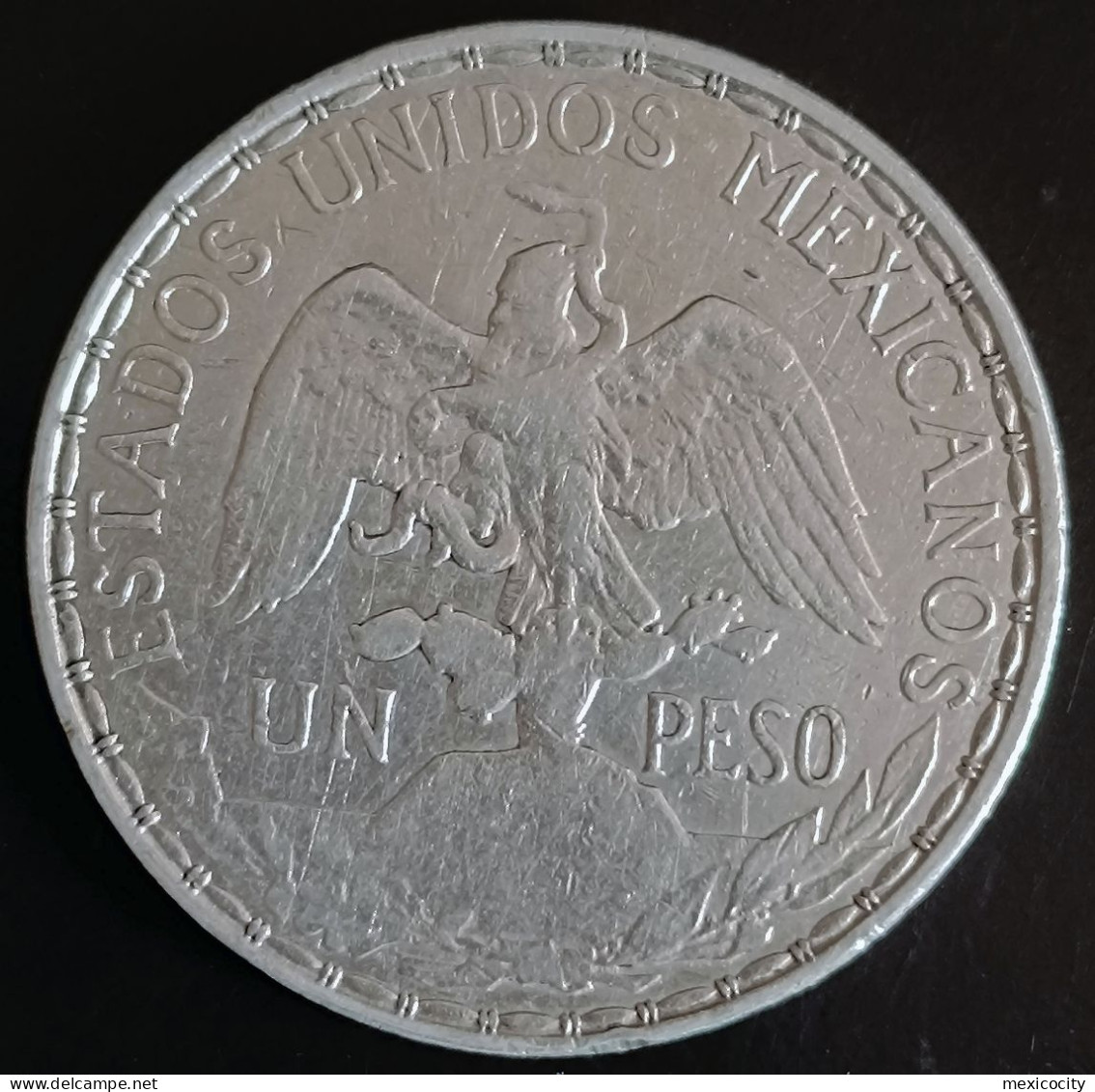 MEXICO 1910 $1 INDEPENDENCE "Caballito" Peso Silver Coin, See Imgs., Nice, Rather Scarce - Mexico