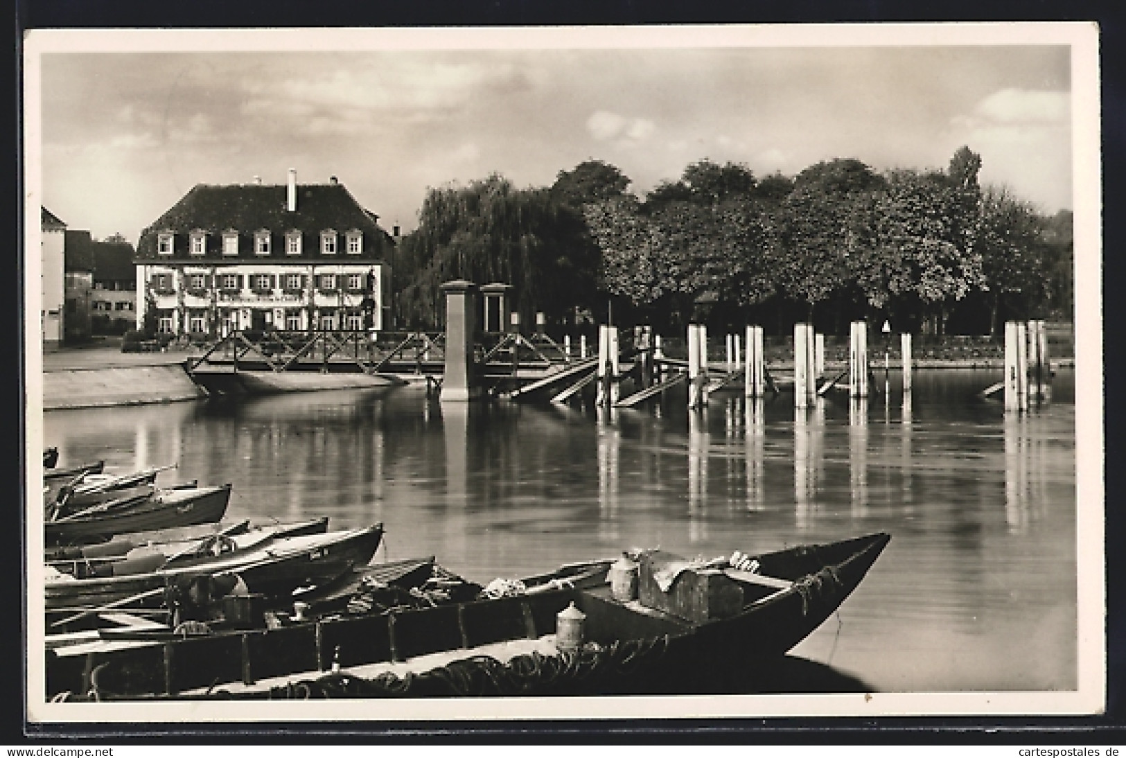 AK Konstanz-Staad, Hotel-Pension-Café Gasthaus Zum Schiff, Bes. Geschwister Graf  - Konstanz