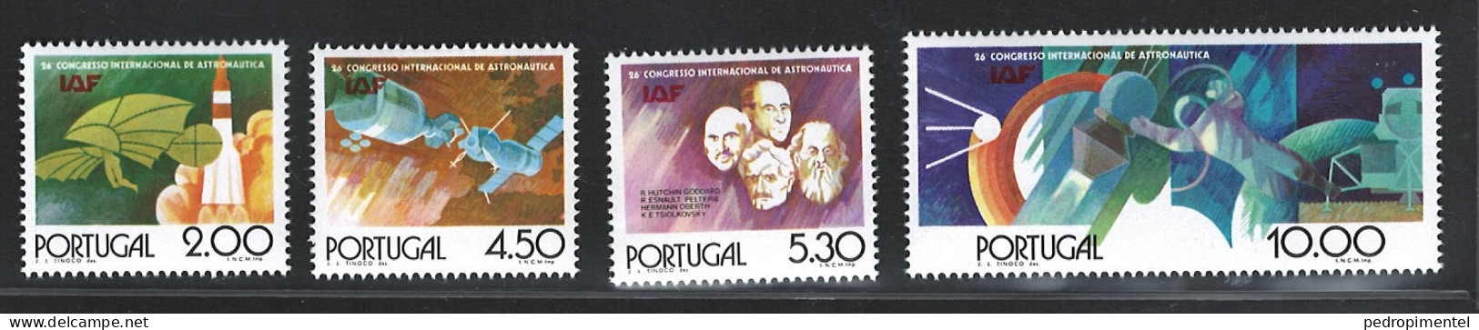 Portugal Stamps 1975 "International Astronautical Federation" Condition MNH #1261-1264 - Unused Stamps
