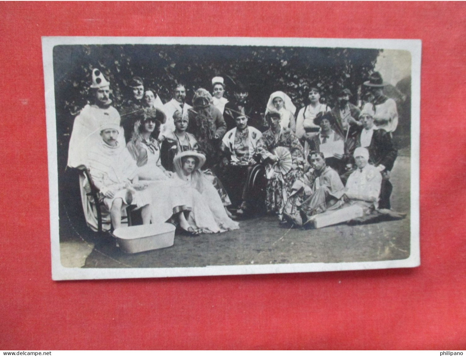 RPPC. Group Photo Different Costumes            Ref 6405 - Other & Unclassified