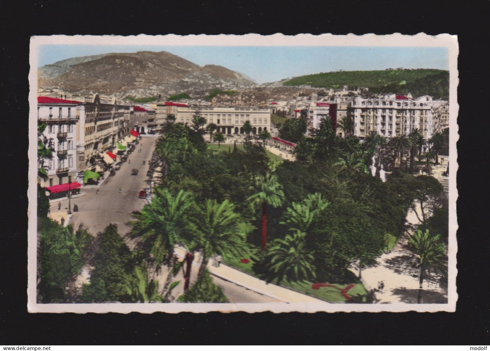 CPSM Dentelée - 06 - Nice - Le Place Massena, Le Casino Et Les Jardins - Circulée En 1955 - Places, Squares