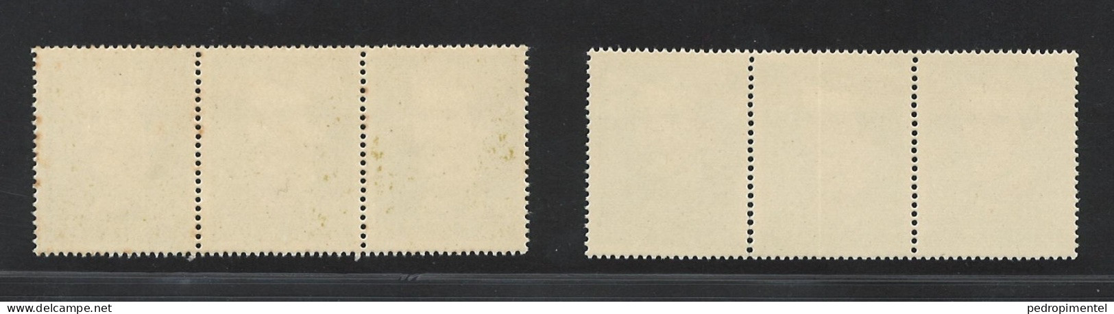 Portugal Stamps 1957 "Cesario Verde" Condition MNH #831-832 (strip Of 3) - Ungebraucht
