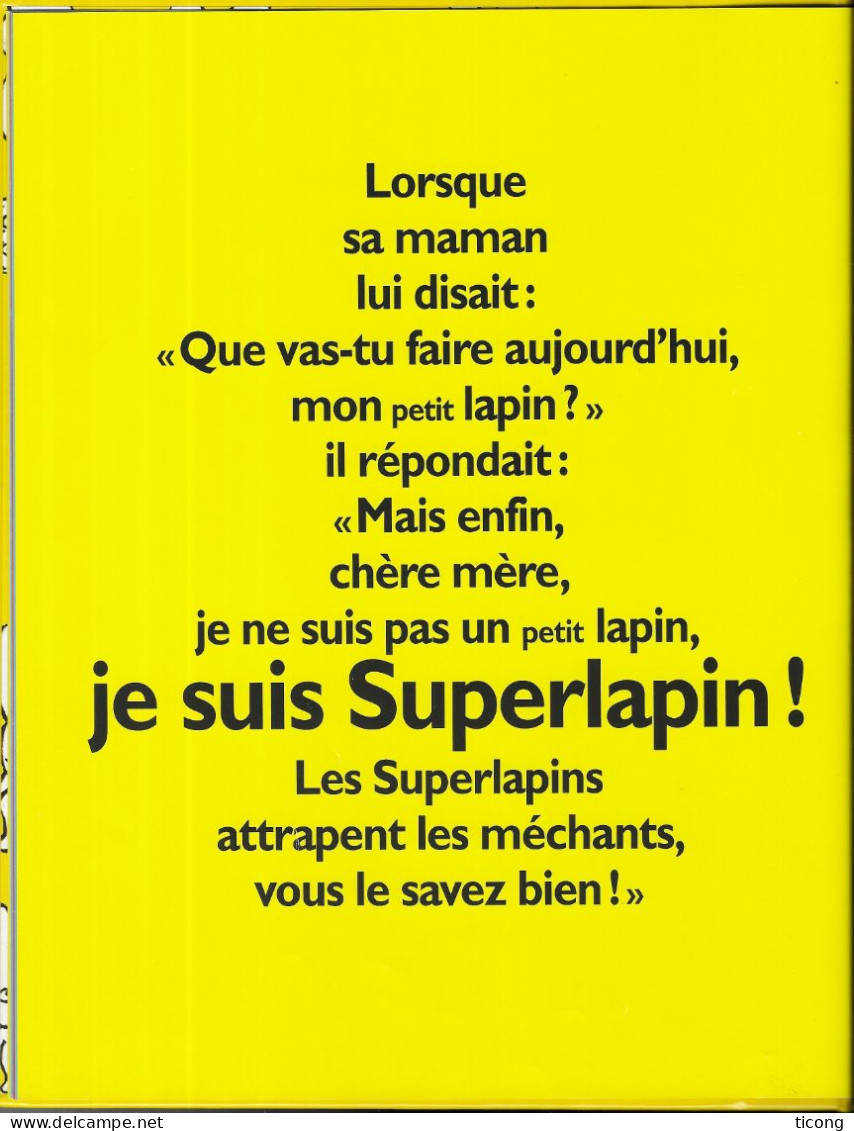 SUPERLAPIN DE STEPHANIE BLAKE - LIVRE ILLUSTRE L ECOLE DES LOISIRS 2015 - VOIR LES SCANNERS - Autres & Non Classés