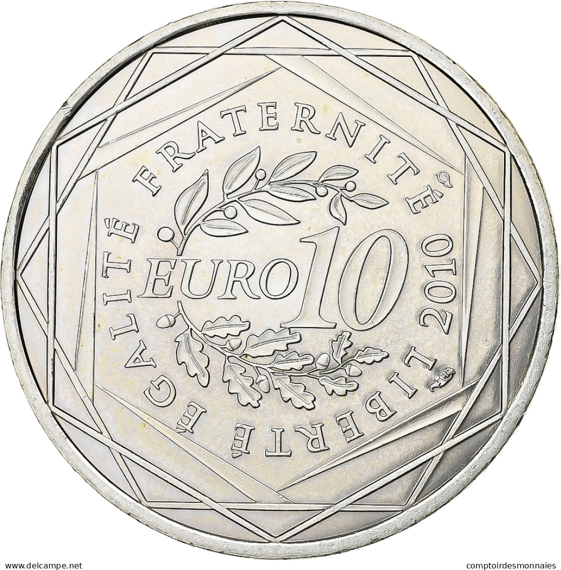 France, 10 Euro, 2010, Paris, Argent, SUP+, KM:1648 - Francia